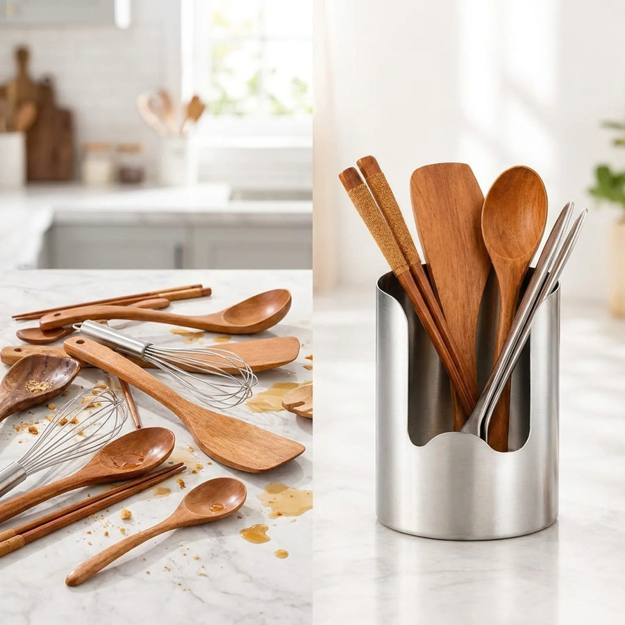 1. It Turns a Messy Countertop Into a Clean, Organized Space
